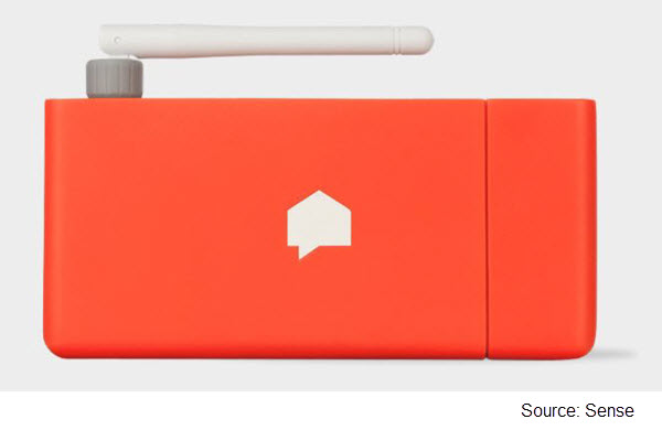 Screenshot of Sense device