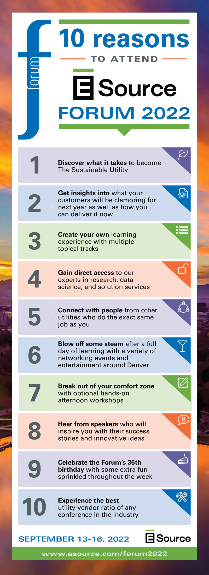 10 reasons to attend the E&nbsp;Source Forurm